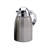 Sugar and Creamer Set with Brushed Stainless Finish and Chrome-Plated Lid