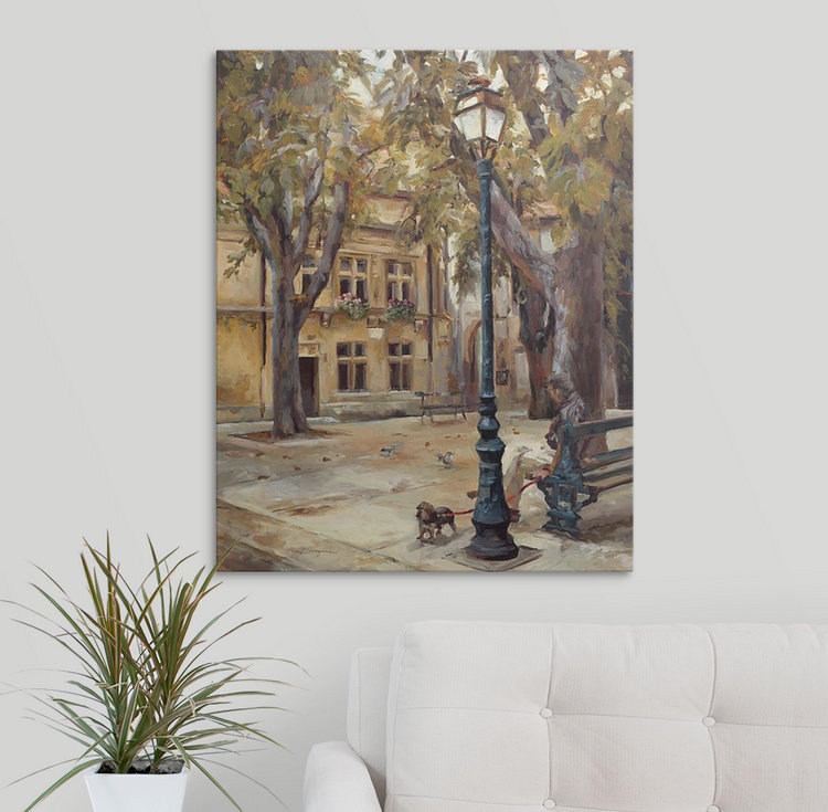 « ii » par marilyn hageman, reproduction d’art Provence Village, H 30 po x l 24 po x P 1,5 po, Toile