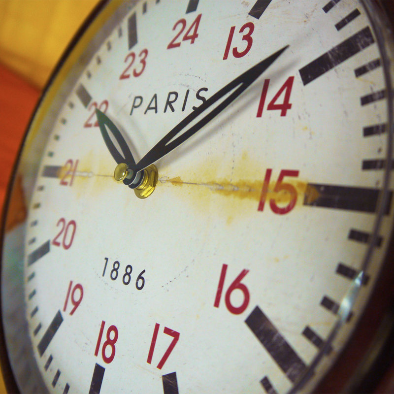 Matt Metal Wall Clock
