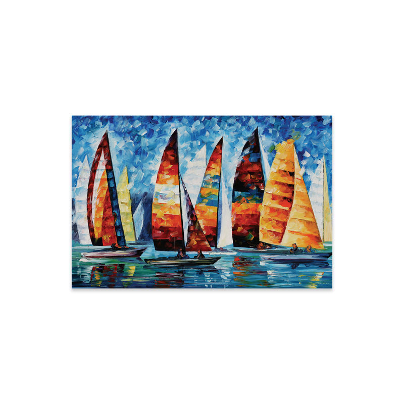 Voile, régate imprimée sur verre acrylique