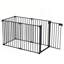 Barrière de sécurité polyvalente et réglable en métal pour différents espaces et fonctions