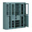 Vaisselier 100% bois massif 65 po avec verre transparent, portes Shaker, 2 tiroirs et tablettes réglables-458685229