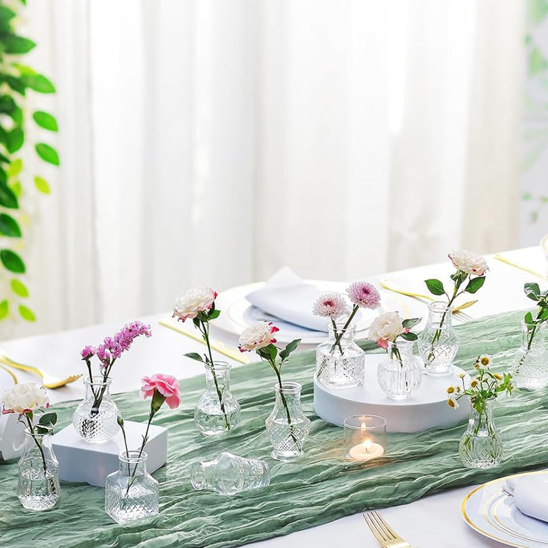 Glass Table Vase - Set of 12