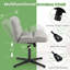 Fauteuil de bureau sans accoudoirs, siège croisé, recouvert de polaire d'agneau, hauteur 77,5-90 cm