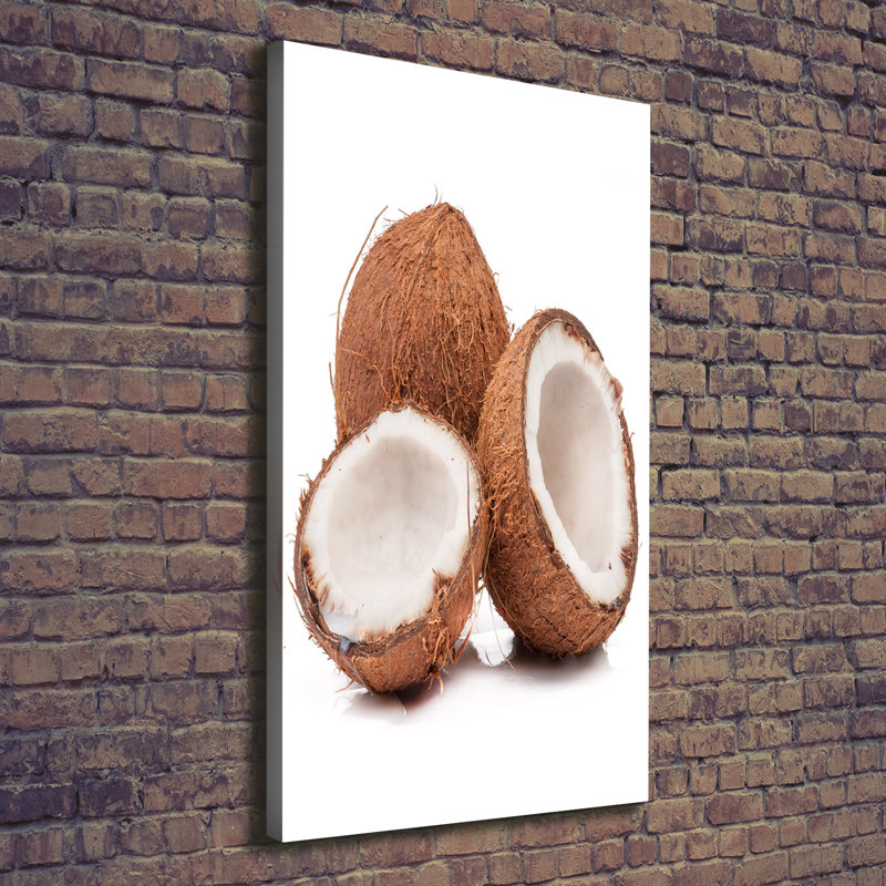 Coconut 1 Piece Wrapped Canvas Wall Art