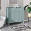 Meuble-lavabo 36 po sans lavabo, base d'armoire seulement, armoire de salle de bain avec 3 tiroirs et 2 portes, structure de meuble-lavabo en bois massif-114730237