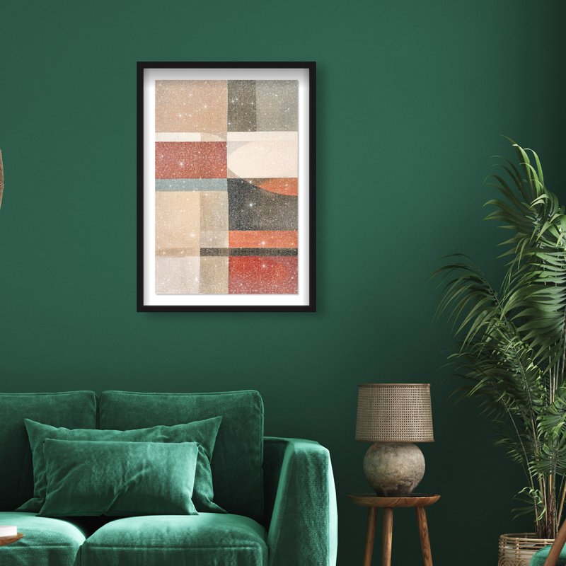 Pattern Pulse II Shadowbox Abstract Print by Oliver Gal, Black Frame, 10 x 15, 37.5"H x 25.5"W, Black Frame