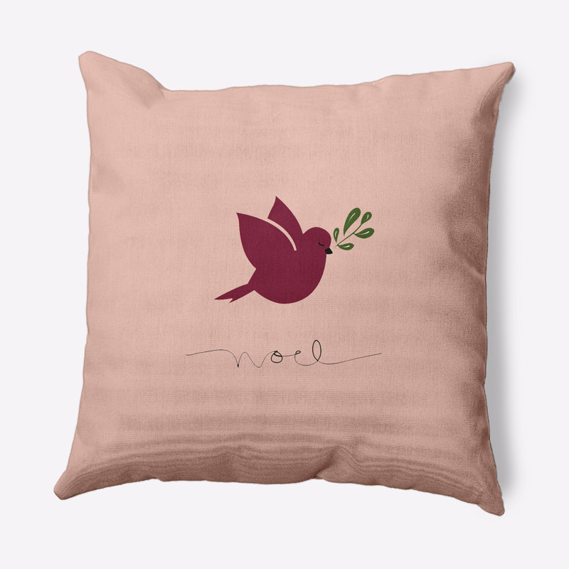 Noel Bird_Sq, 20 po x 20 po, Oui, Rose