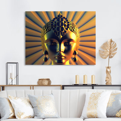 " Contemporary Buddha In Gold And Blue II "