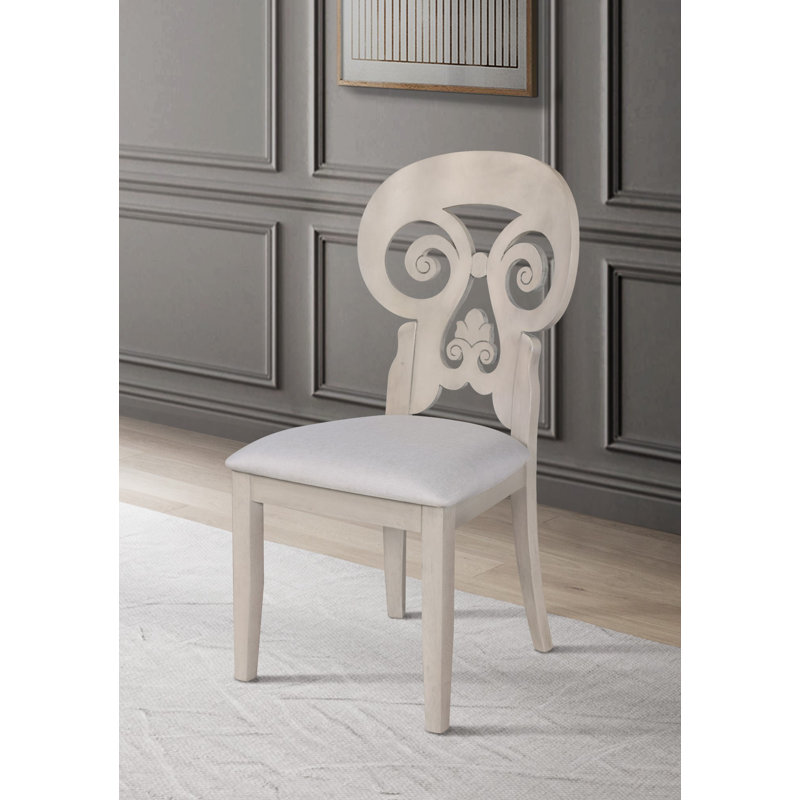 Jacarri Full Back Side Chair in Gray