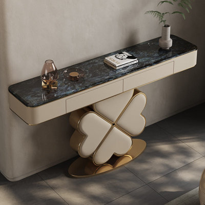 Console de style italien en pierre frittée.