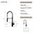 Valin High Arc One-Handle Pull-Down Classic Kitchen Faucet, Supply Line Included, Matte Black-129187483