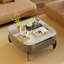 Luxury Coffee Table Centre Table Marble Top Leather Cover