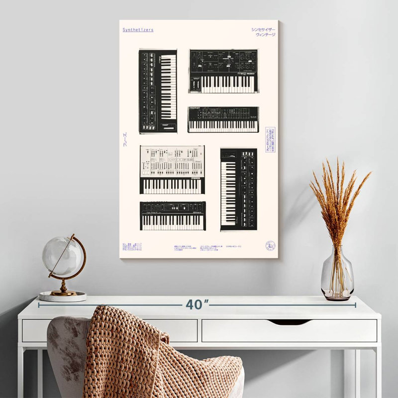 Abarca Synthesizers, 30" H x 20" W