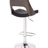 American Design Swivel Bar Stool With Curved Back, Adjustable Height, And Diamond Finish In Weathered Oak Black Upholstery, Finish,