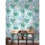 Papier peint adhésif bleu menthe-29945529
