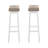 LuXeo Barstow White Bar Stools with Cushion-487755079-487755130