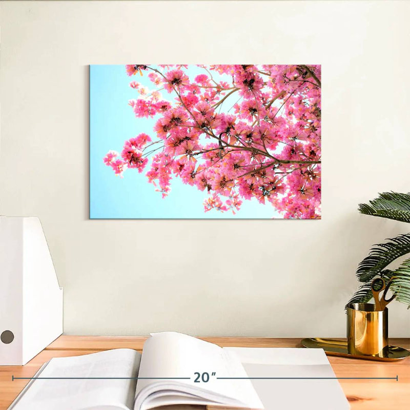 Branche florale rose Harnek, H 8 po x l 12 po