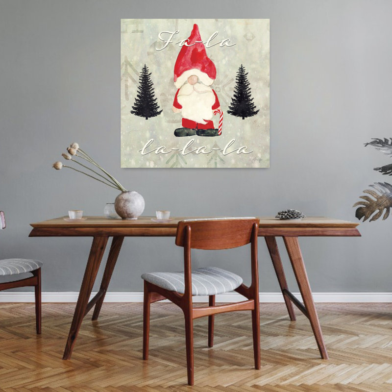 Fa, La Santa, fantaisiste, art contemporain de paysage d'hiver, H 32 po x l 32 po
