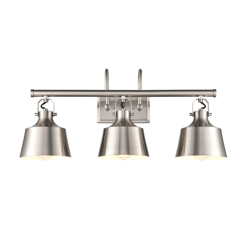 Deming 3 - Light Dimmable Vanity Light, Brushed Satin Nickel
