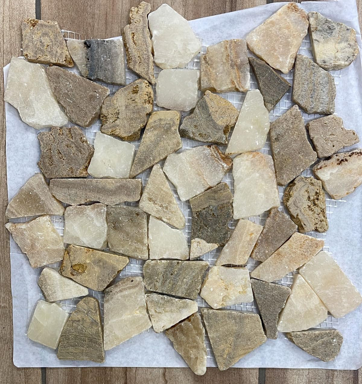 CNK Tile Glazed Java Tan And White Quartz | Wayfair