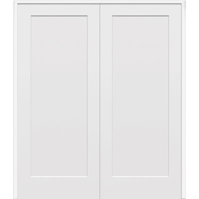 Porte standard intérieure moulée en bois manufacturé à panneau massif