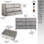 Commode 6 tiroirs avec grands tiroirs-144372625