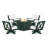 Braxton 5-Piece Deep Seating Swivel Conversation Set with Fire Pit Table-68603219-128126273