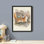 «Countryside Farmhouse Forest Fox», reproduction d'art sur toile, paysage naturel pour salon, encadrée sur papier