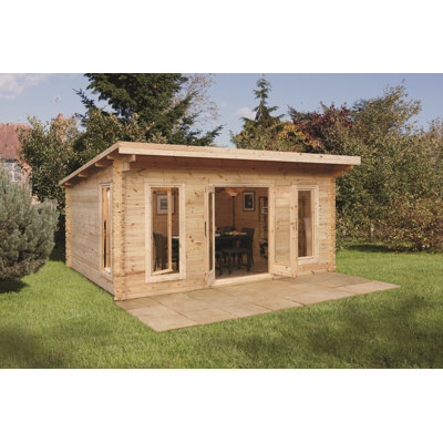 Mendip 17 x 15 Ft. Tongue & Groove Log Cabin