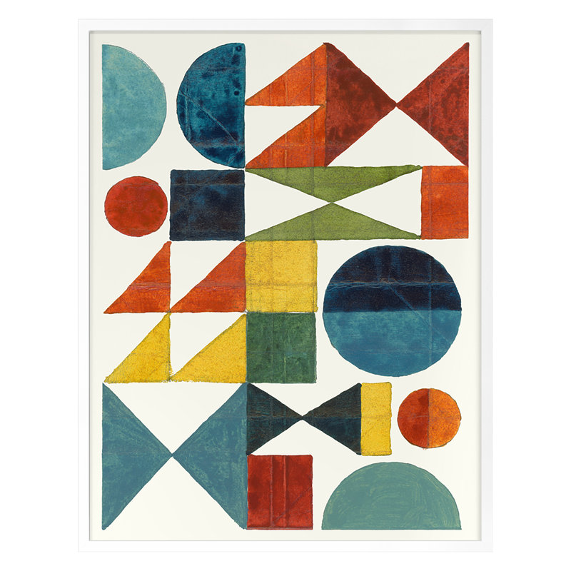 Solar Flare Print by Andy Burgess, White, 36" H x 28" W x 1.25" D