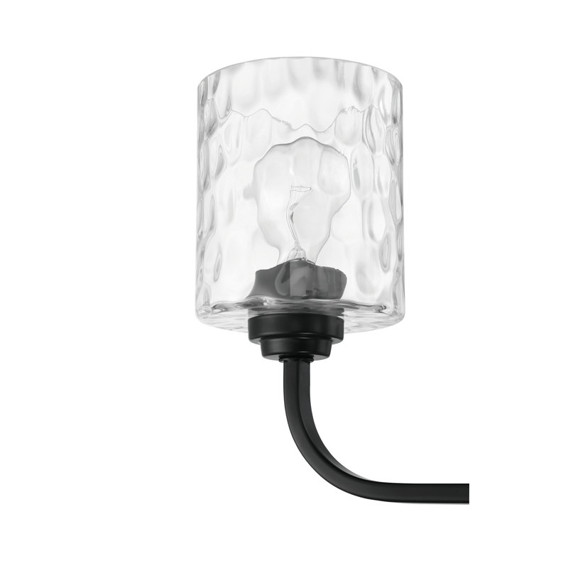 Lustre classique unique à 3 lumières Mafaz, Noir