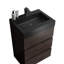 Base de meuble-lavabo simple 23,7 po en noyer Jaquoia