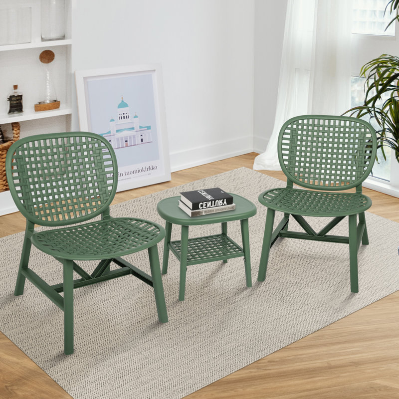 Ensemble bistro long 23,23 po Goldshell, Vert