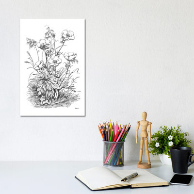Botanical Black And White IV by Kelly Donovan - Wrapped Canvas Print