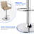 Square Back With Armrest Adjustable 32.5" Bar Stool-1526915064
