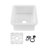 Cubic 18'' L Single Bowl Fireclay Kitchen Sink