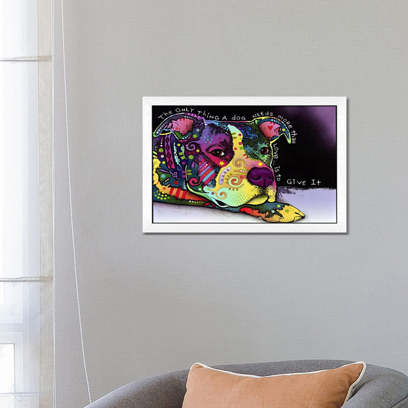 Affection by Dean Russo - Print on Canvas, 152.5 cm H x 101.5 cm W, White Framed