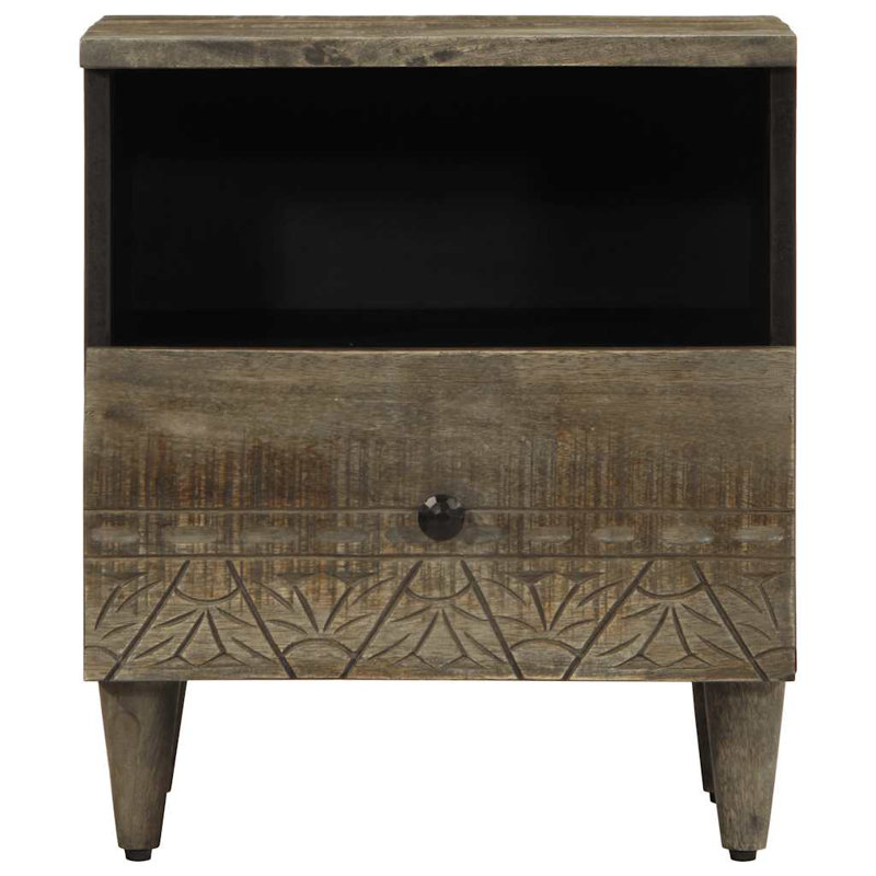 40cm W Metal Bedside Table