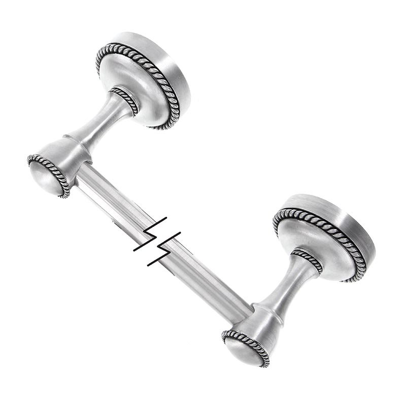 Equestre Towel Bar, Antique Silver, 2.43" H x 20.5" W x 2.43" D