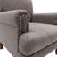 Fauteuil d'appoint rembourré en mélange de lin-1355720394