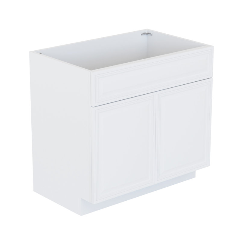 36" Antique White Bathroom Vanity Base Only