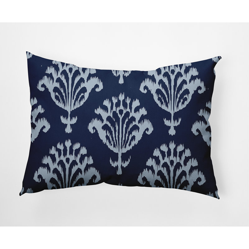 Floral Outdoor Reversible Throw Pillow