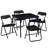 Aerynn Kids 5 Piece Square Play Or Activity Table and Chair Set-339866439