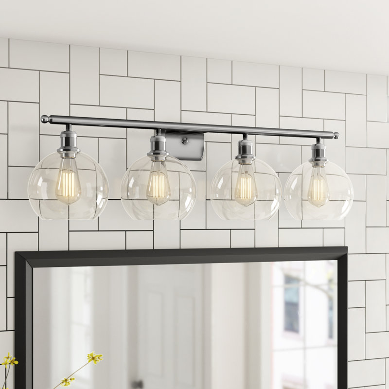 Baptista 4 - Light Dimmable Vanity Light, Polished Chrome