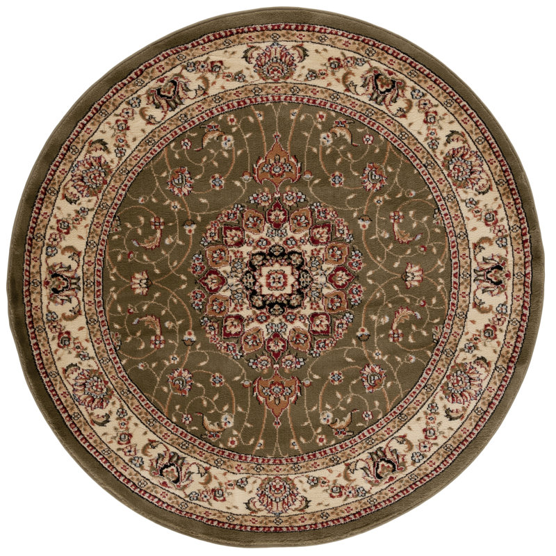 Malayah Performance Oriental Rug, Round 5'3"