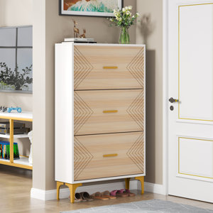 24 Pair Shoe Storage Cabinet