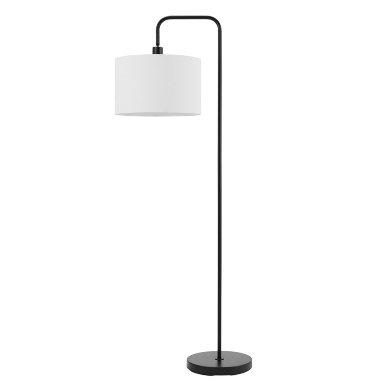 Lampe sur pied arquée 58 po Chattahoochee, Noir mat