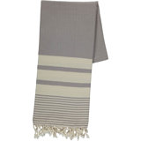 Serviette turque en coton multicolore de qualité supérieure pour le bain et la plage