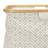 Bamboo Rimmed Krush Container Basket with Cut Out Handles Collapsible Coated Canvas and Chevron Pattern Tan-86519639